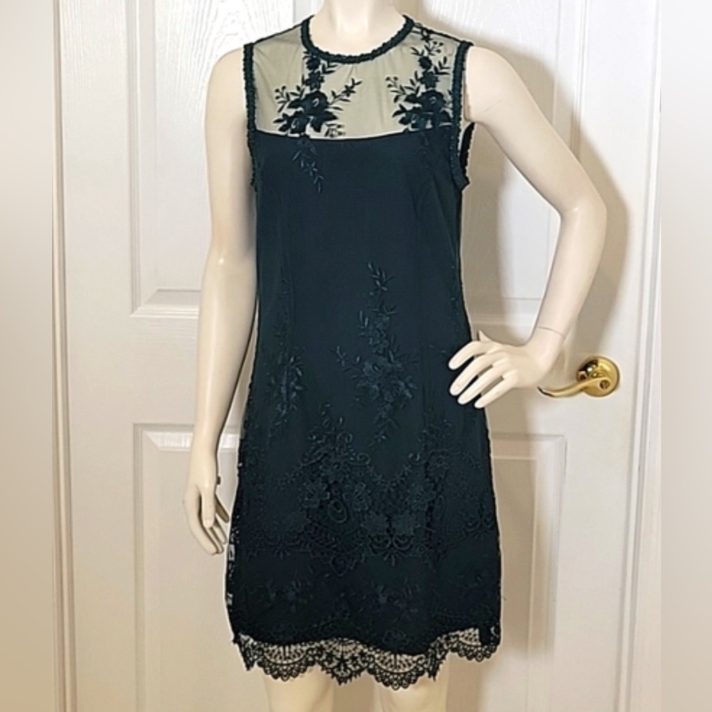 Nanette Lepore Green Lace Dress
